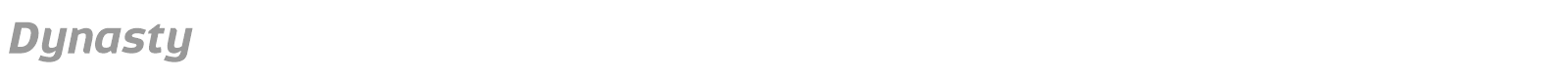 Dynasty font preview